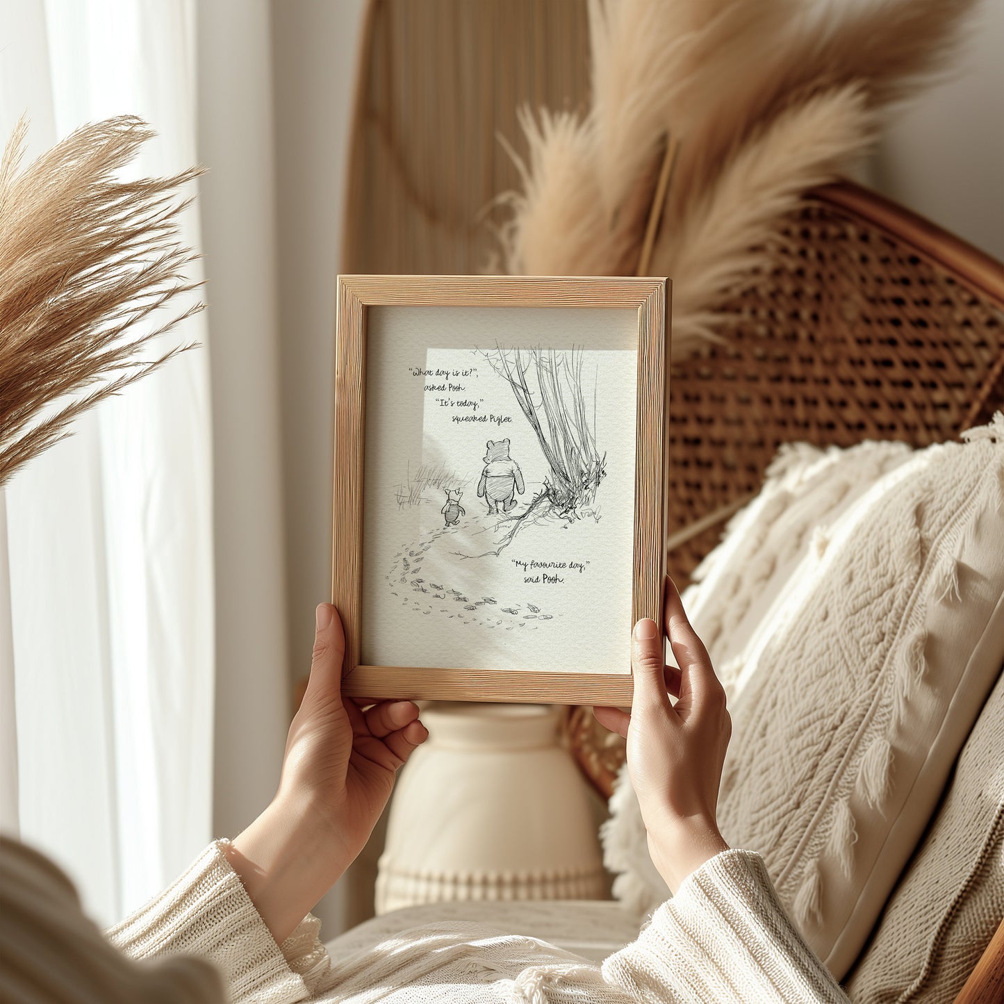 13 Winnie the Pooh Quote Print: Vintage Style Illustration