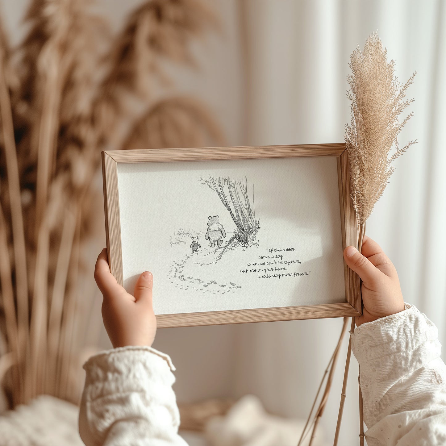 62 Winnie the Pooh Quote Print: Vintage Style Nursery Art