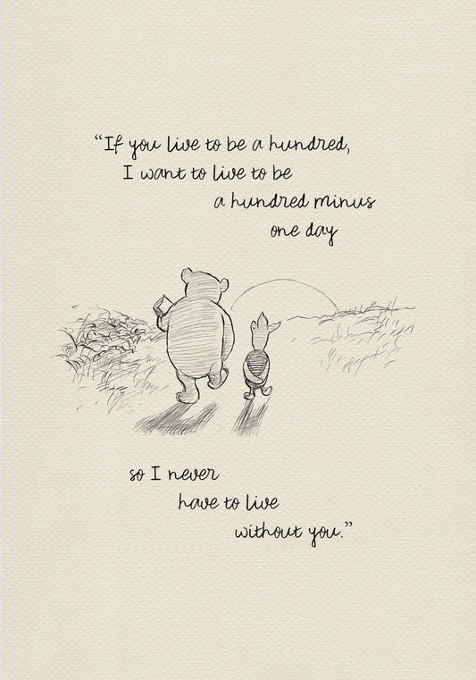 31 Winnie the Pooh Quote Poster: Vintage Style Print