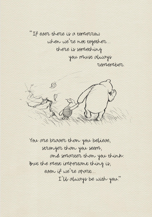 37 Winnie the Pooh Quote Print: Classic Vintage Illustration