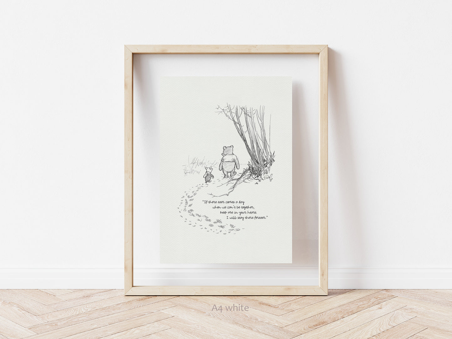 48 If there ever comes a day...  Winnie the Pooh Quotes - classic vintage style  poster print
