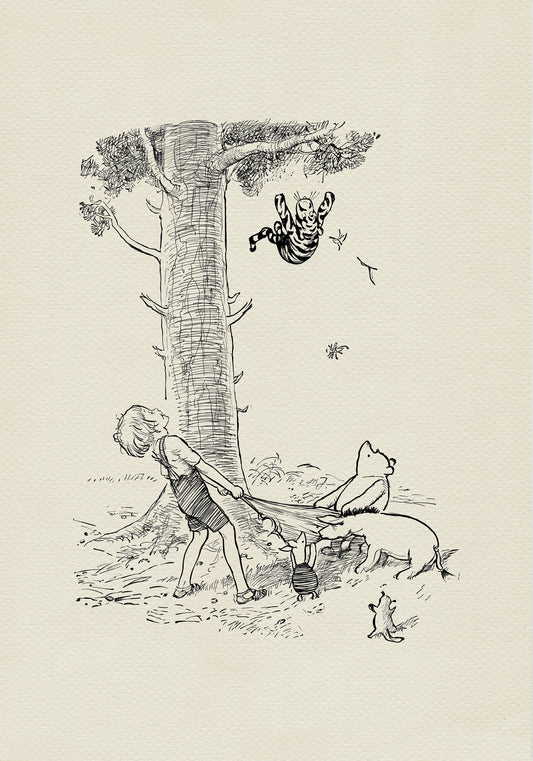 28 Winnie the Pooh Poster: Tigger, Piglet & Eeyore Vintage Illustration