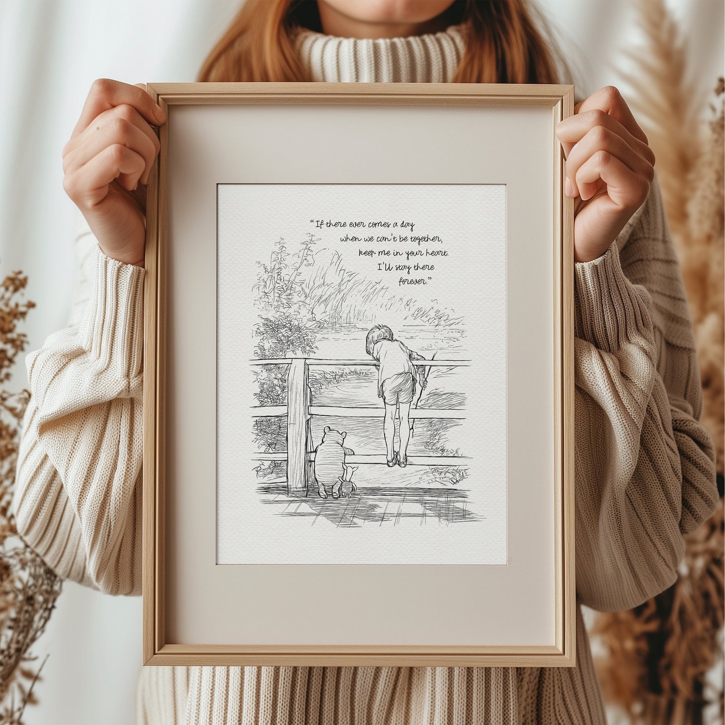 30 Winnie the Pooh Quote Print: Classic Vintage Style Illustration