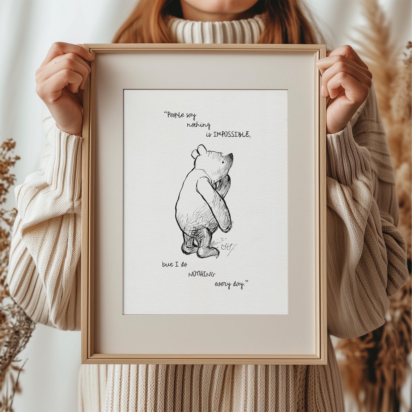 16 Winnie the Pooh Quote Poster: Classic Ernest Shepard Illustration