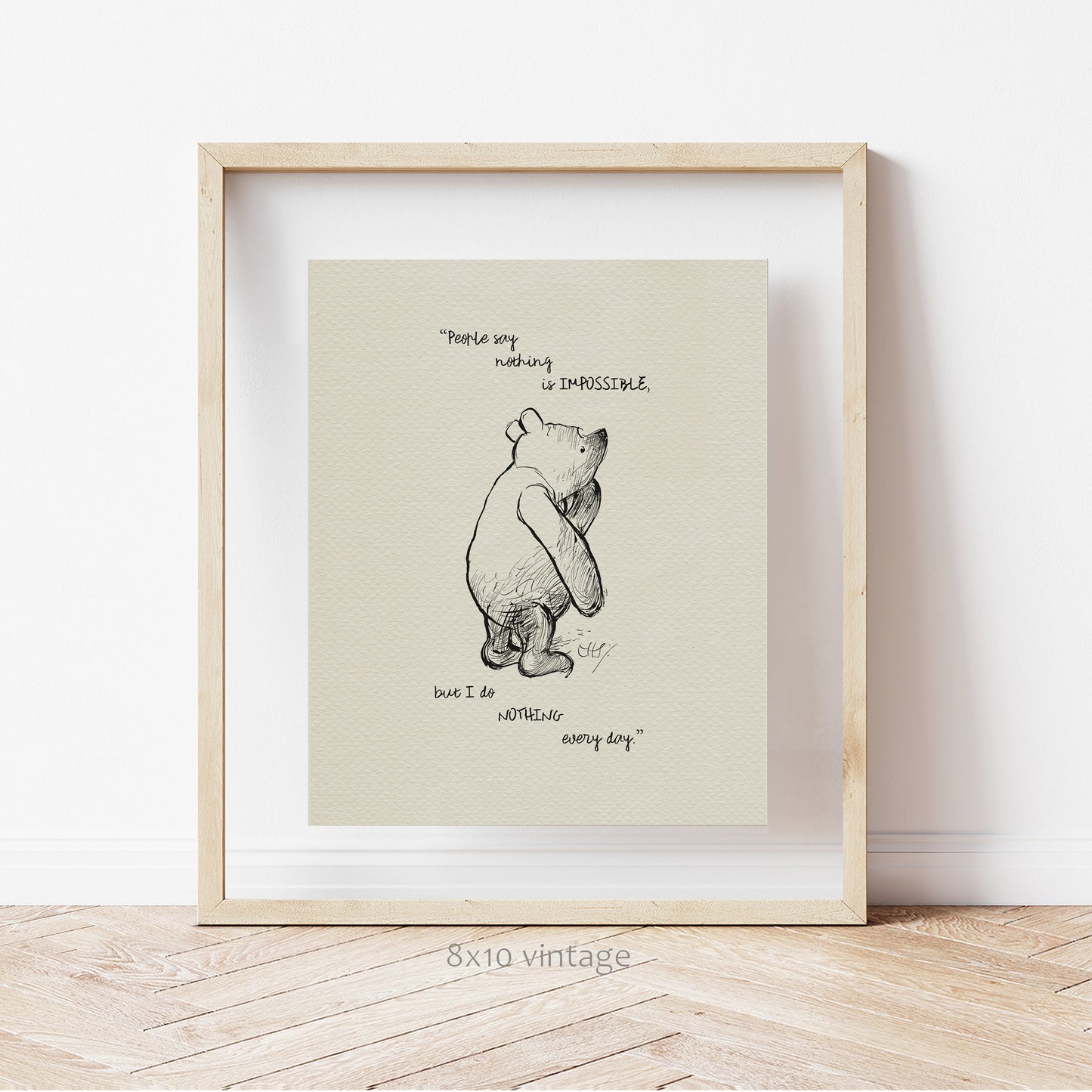 16 Winnie the Pooh Quote Poster: Classic Ernest Shepard Illustration