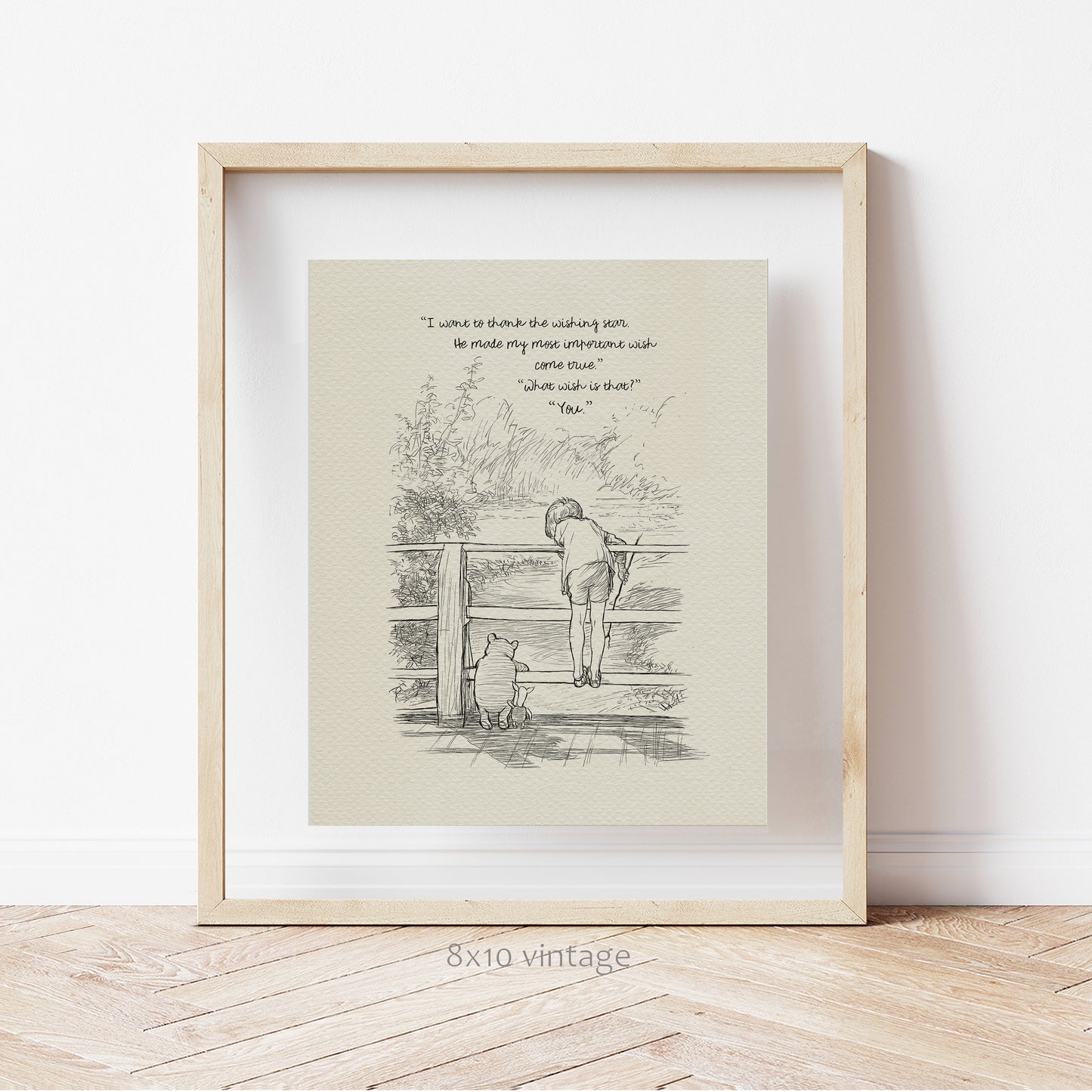 65 Winnie the Pooh Quote Poster: Vintage Style Illustration
