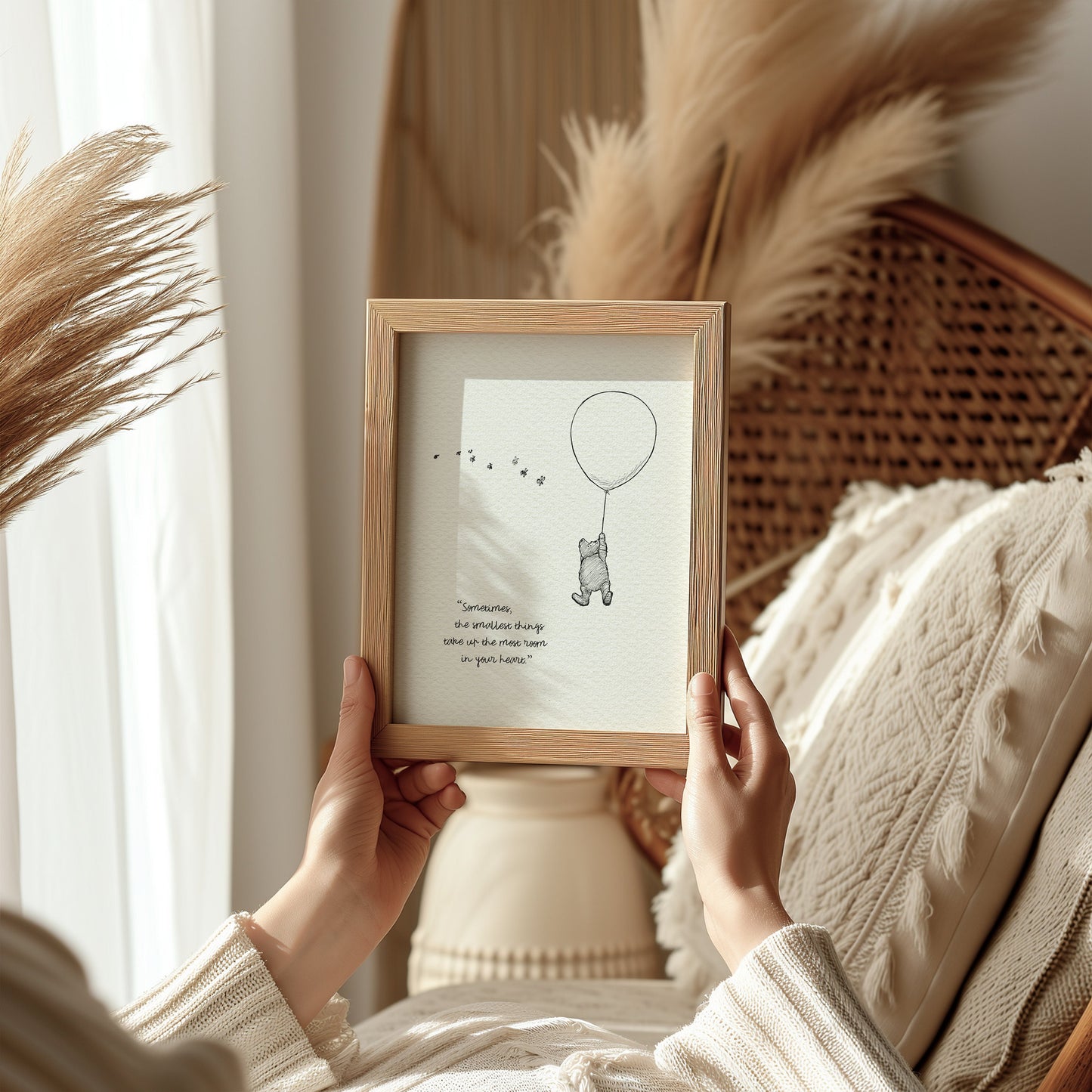 06 Winnie the Pooh Quote Print: Vintage Style Poster, Classic Illustration