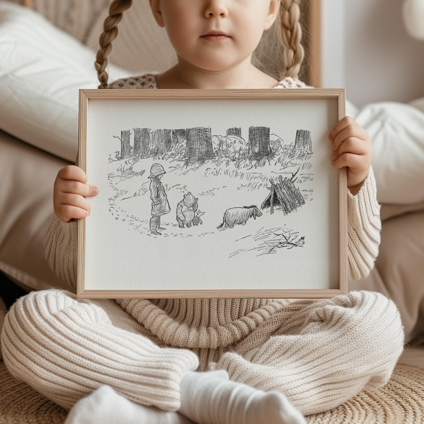 57 Eeyore - Winnie the Pooh Classic Vintage style Nursery Art