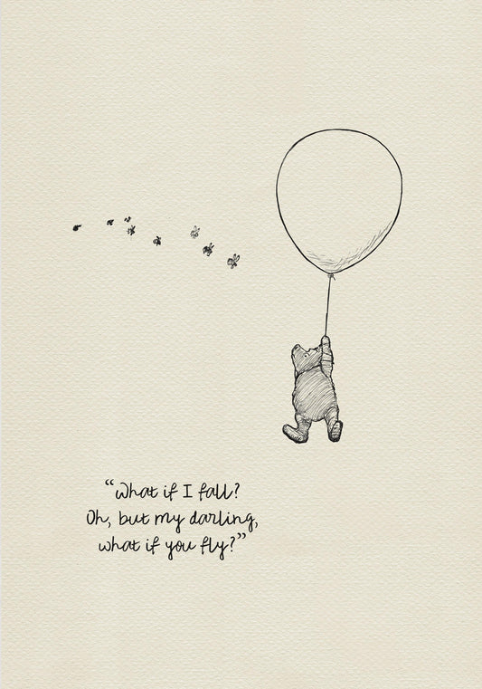 32 Winnie the Pooh Quote Poster: Classic Vintage Style Art Print