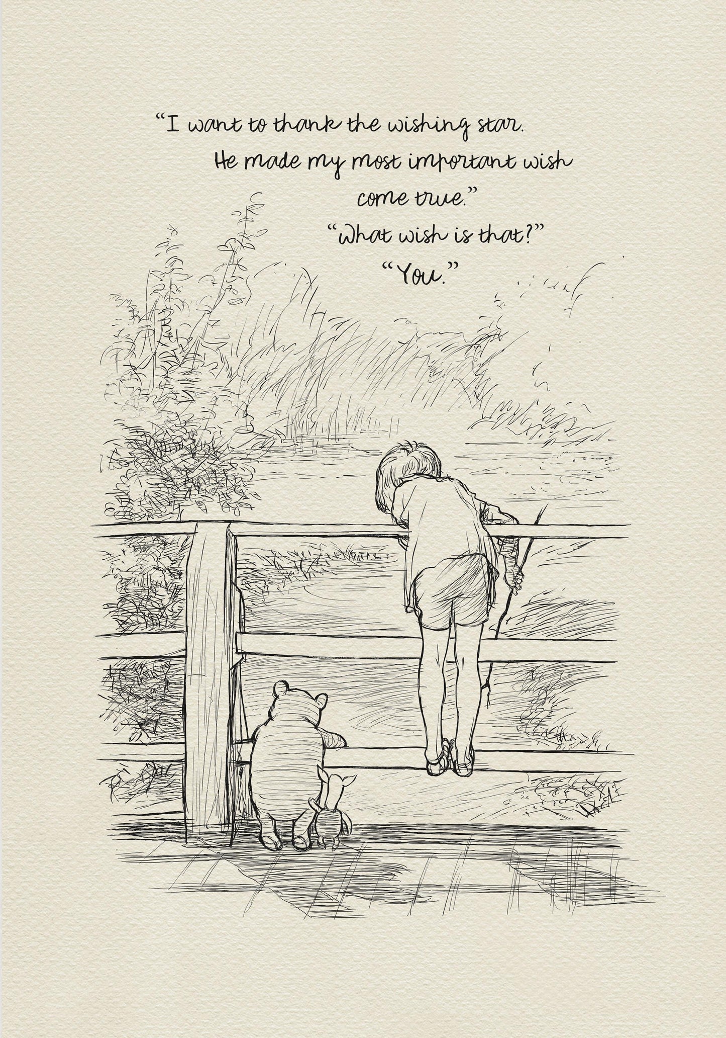 65 Winnie the Pooh Quote Poster: Vintage Style Illustration
