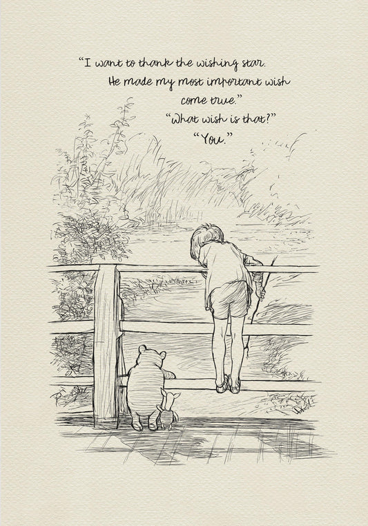 65 Winnie the Pooh Quote Poster: Vintage Style Illustration