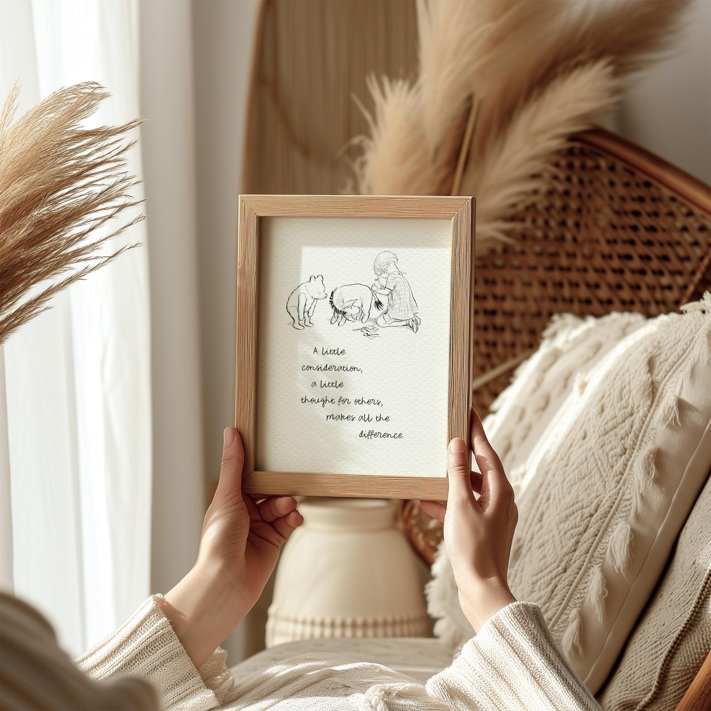 17 Eeyore: Winnie the Pooh Quote Print Classic Vintage Style Nursery Wall Art