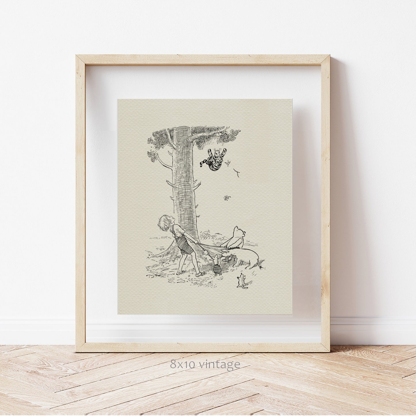 28 Winnie the Pooh Poster: Tigger, Piglet & Eeyore Vintage Illustration