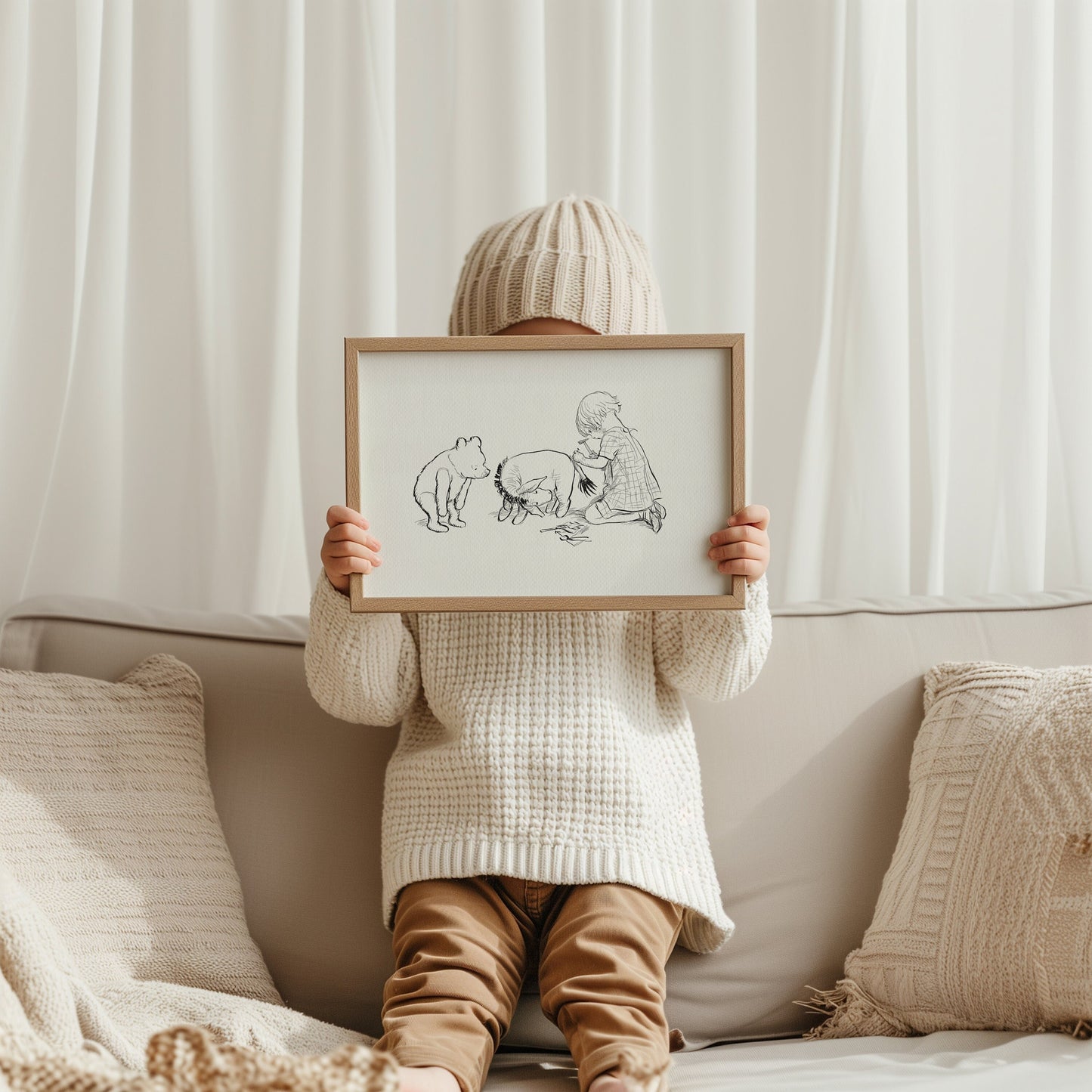 55 Eeyore's Tail Print: Winnie the Pooh Illustration