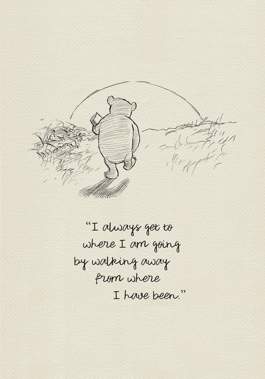 11 Winnie the Pooh Print: Classic Quote, Vintage Style Wall Art