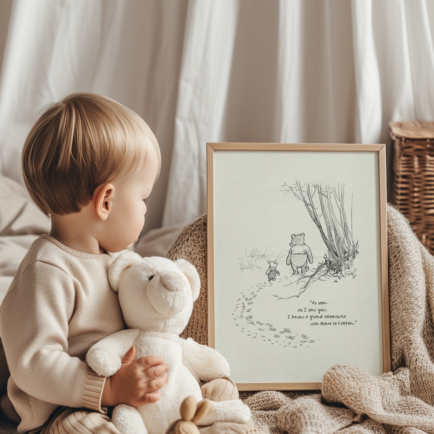 36 Winnie the Pooh Quote Print: Vintage Style Illustration
