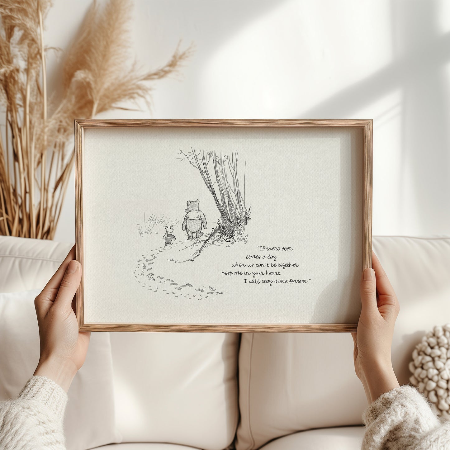 62 Winnie the Pooh Quote Print: Vintage Style Nursery Art
