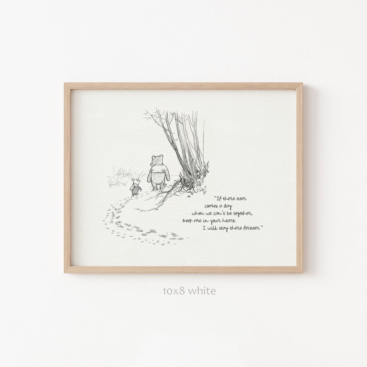 62 Winnie the Pooh Quote Print: Vintage Style Nursery Art
