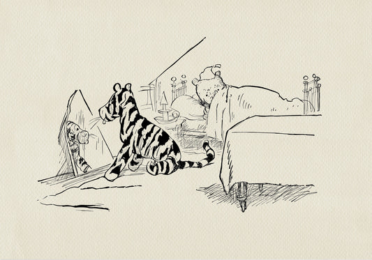56 Somebody just like Tigger - Winnie the Pooh classic vintage style poster print