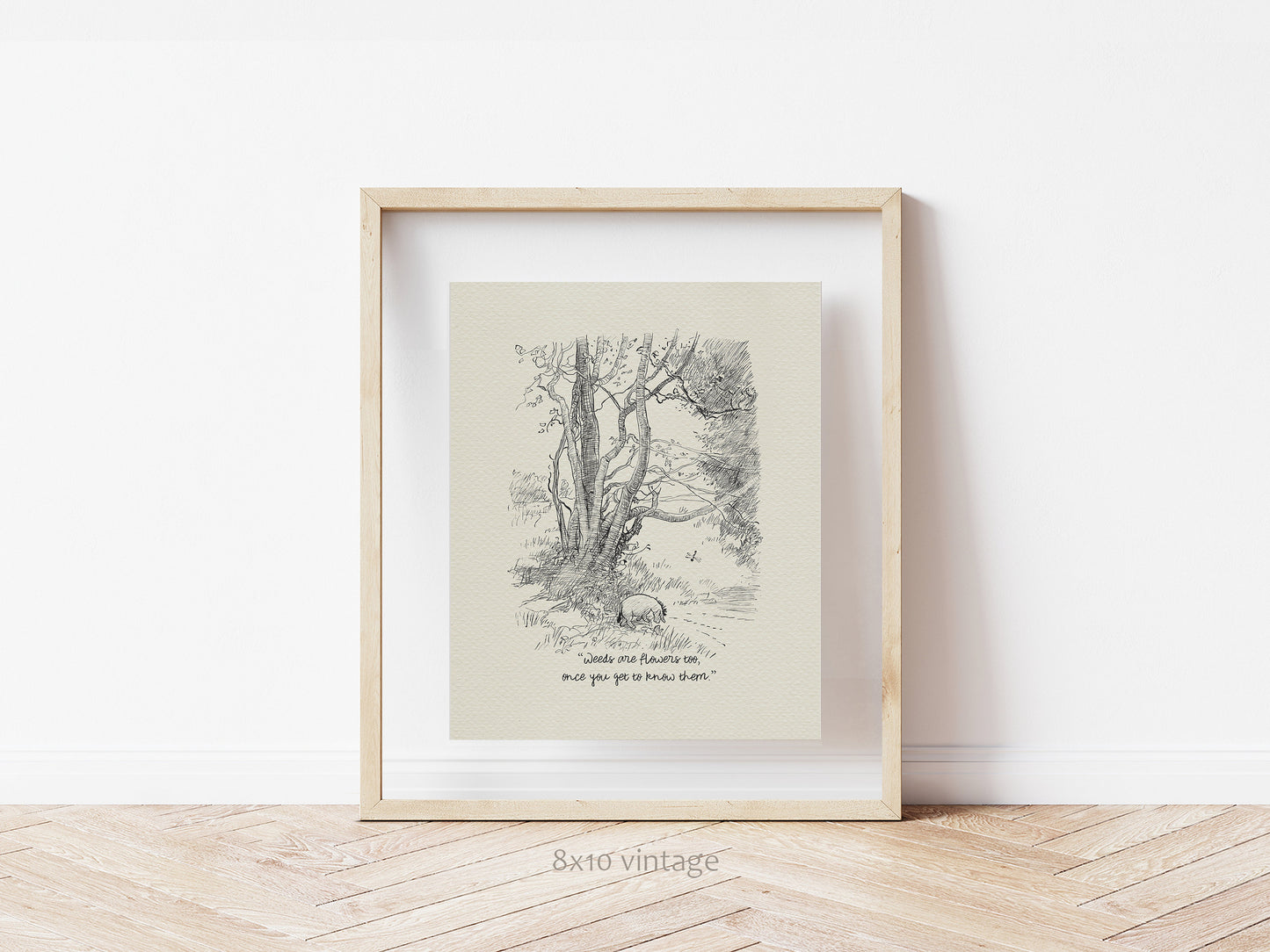 26 EEyore Quote Vintage style Print - Winnie the Pooh Nursery Wall Art