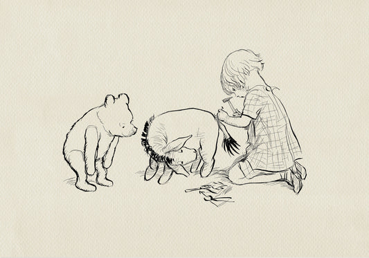 55 Eeyore's Tail Print: Winnie the Pooh Illustration