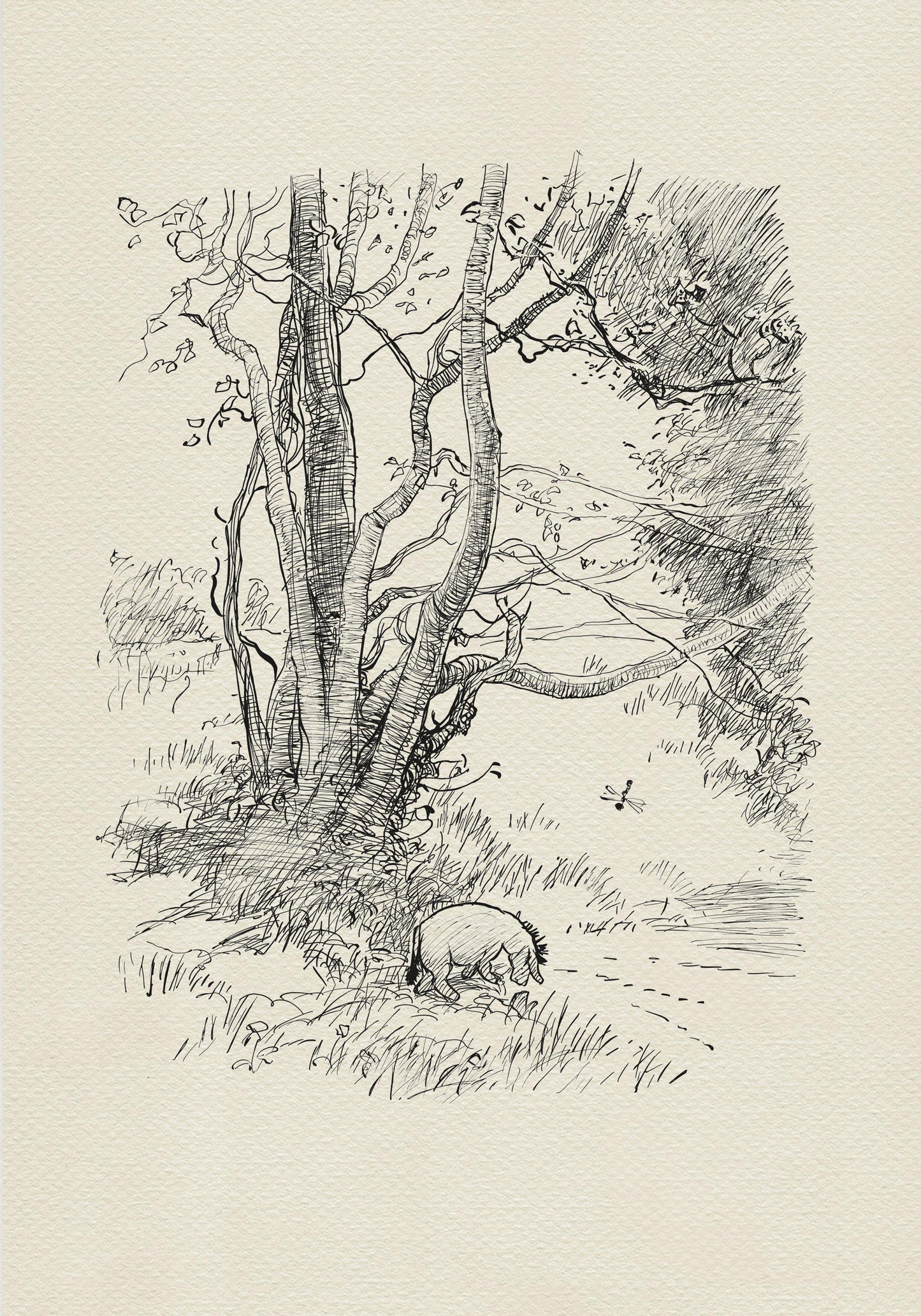 54 Eeyore Print: Winnie the Pooh Vintage Nursery Art