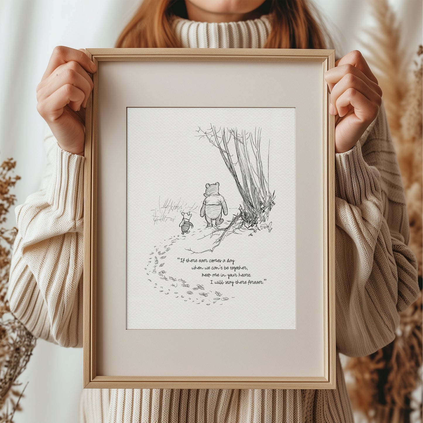 48 If there ever comes a day...  Winnie the Pooh Quotes - classic vintage style  poster print