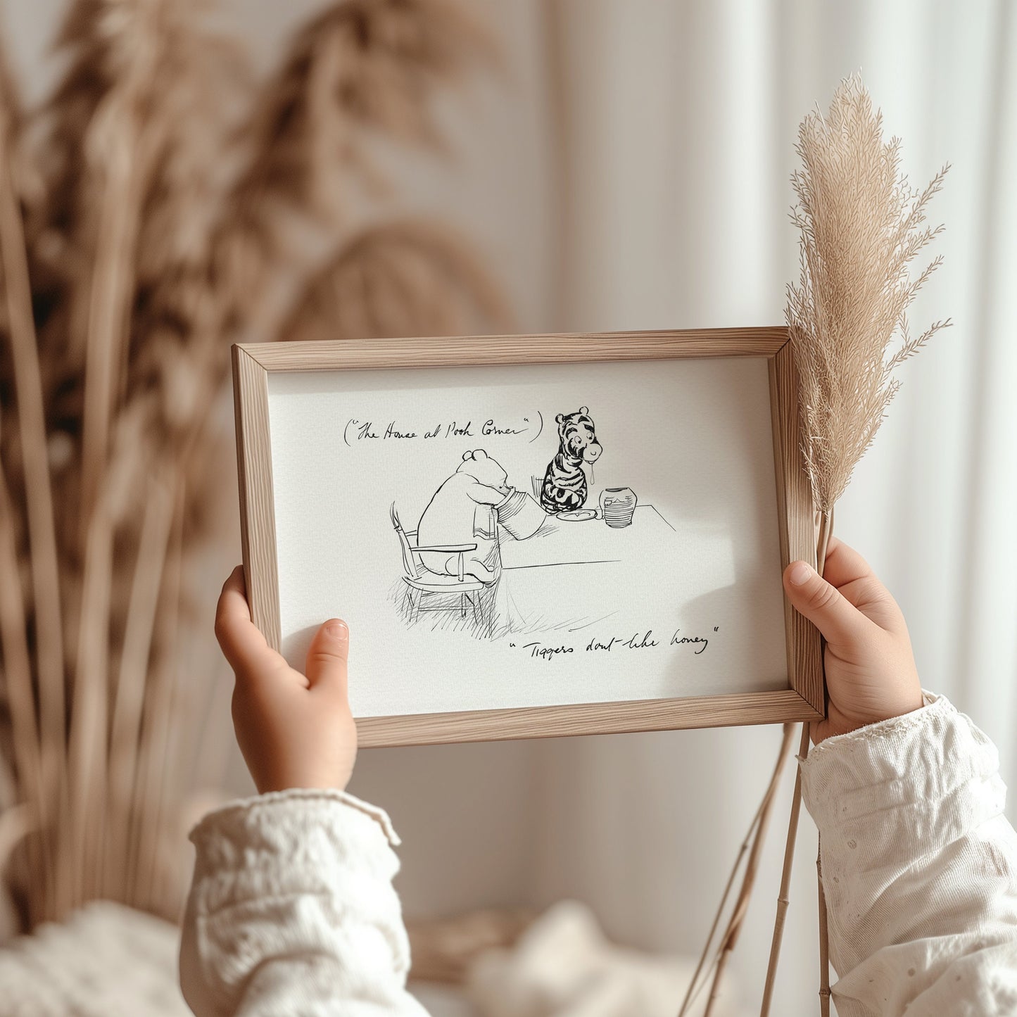 58 Tiggers don't like honey - Winnie the Pooh classic vintage style poster print