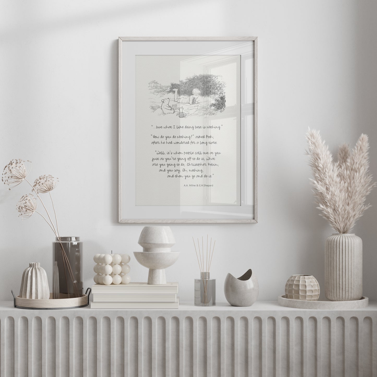 Winnie the Pooh Quote Poster: Vintage Style Nursery Art Print