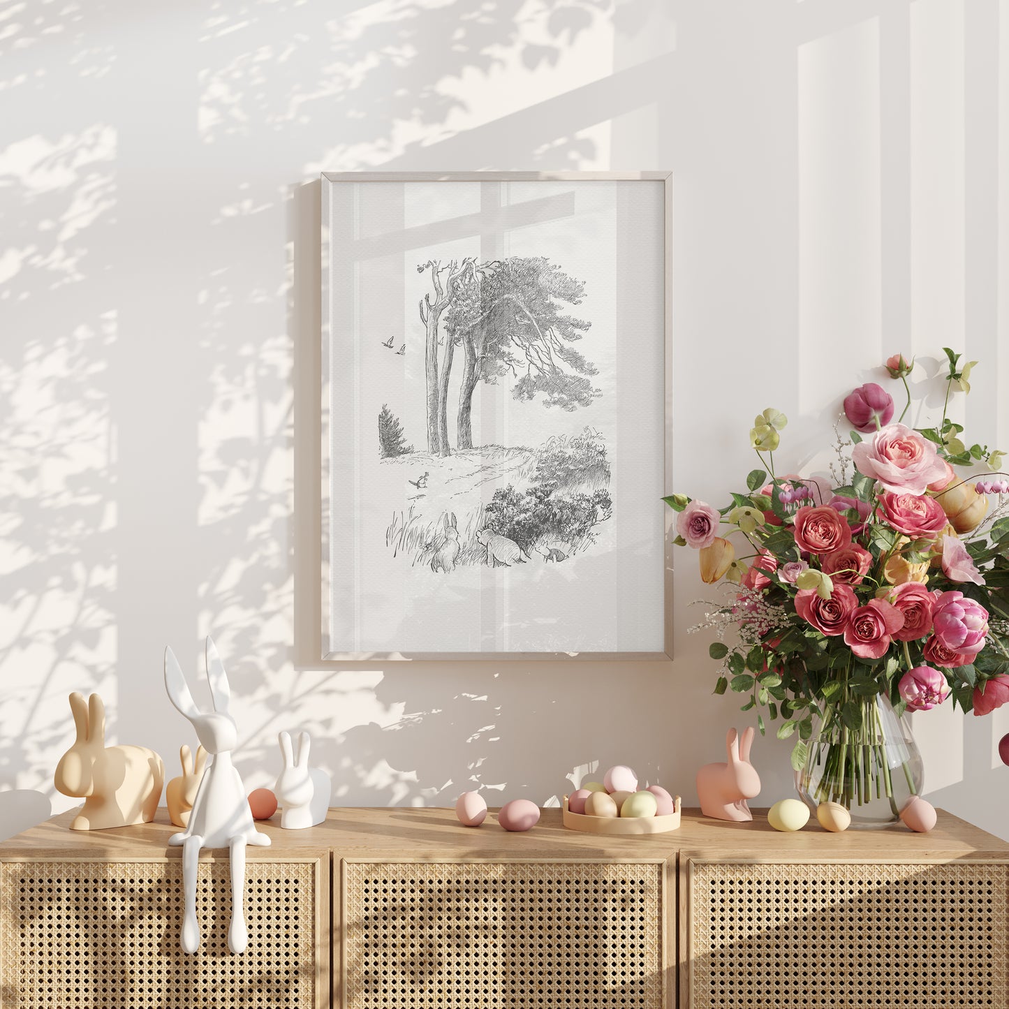 Winnie the Pooh Poster: Classic Illustration Vintage Art Print