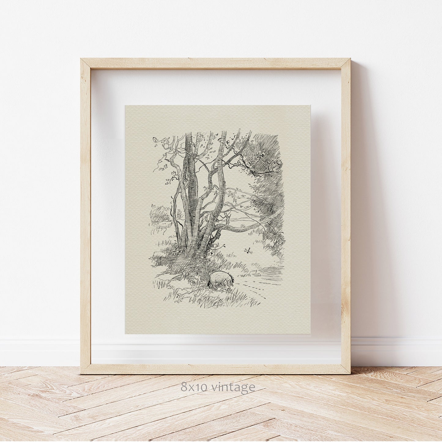 54 Eeyore Print: Winnie the Pooh Vintage Nursery Art