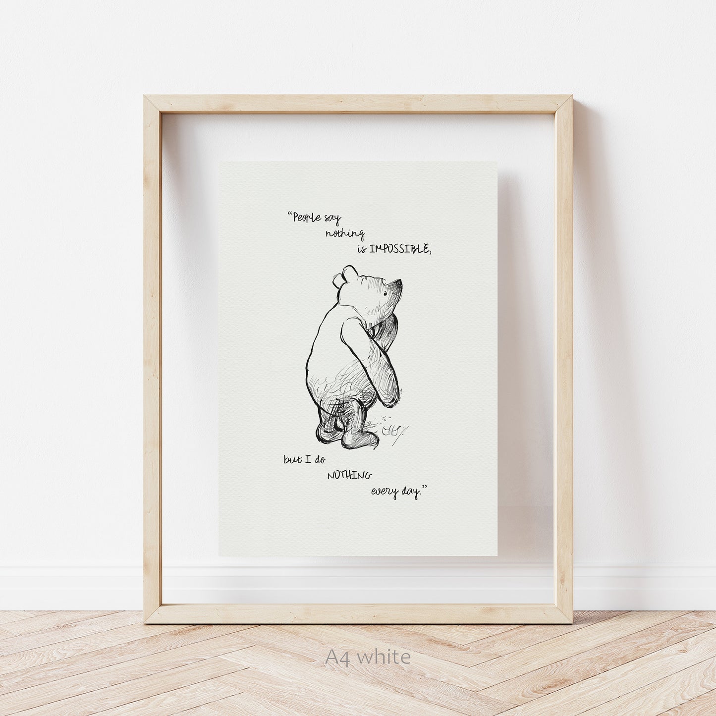 16 Winnie the Pooh Quote Poster: Classic Ernest Shepard Illustration