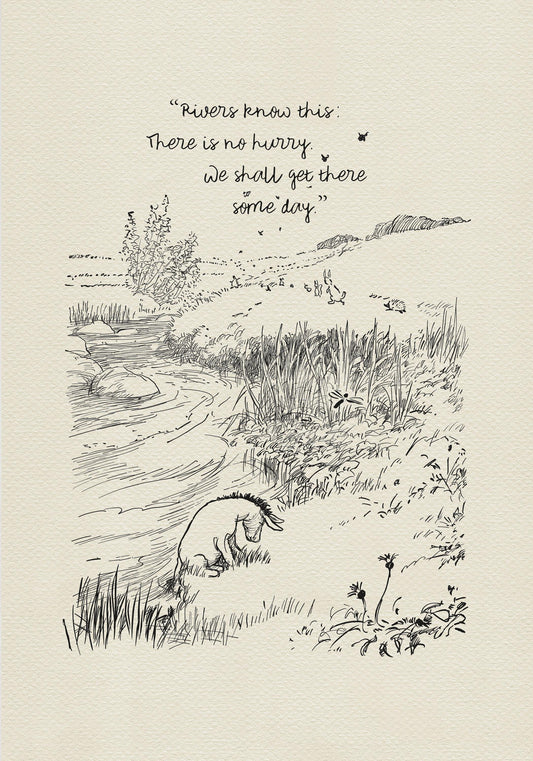 43 Eeyore Winnie the Pooh Print: Vintage Nursery Wall Art
