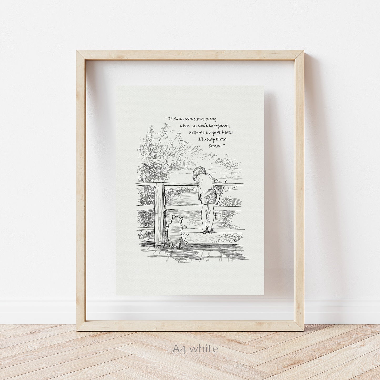 30 Winnie the Pooh Quote Print: Classic Vintage Style Illustration