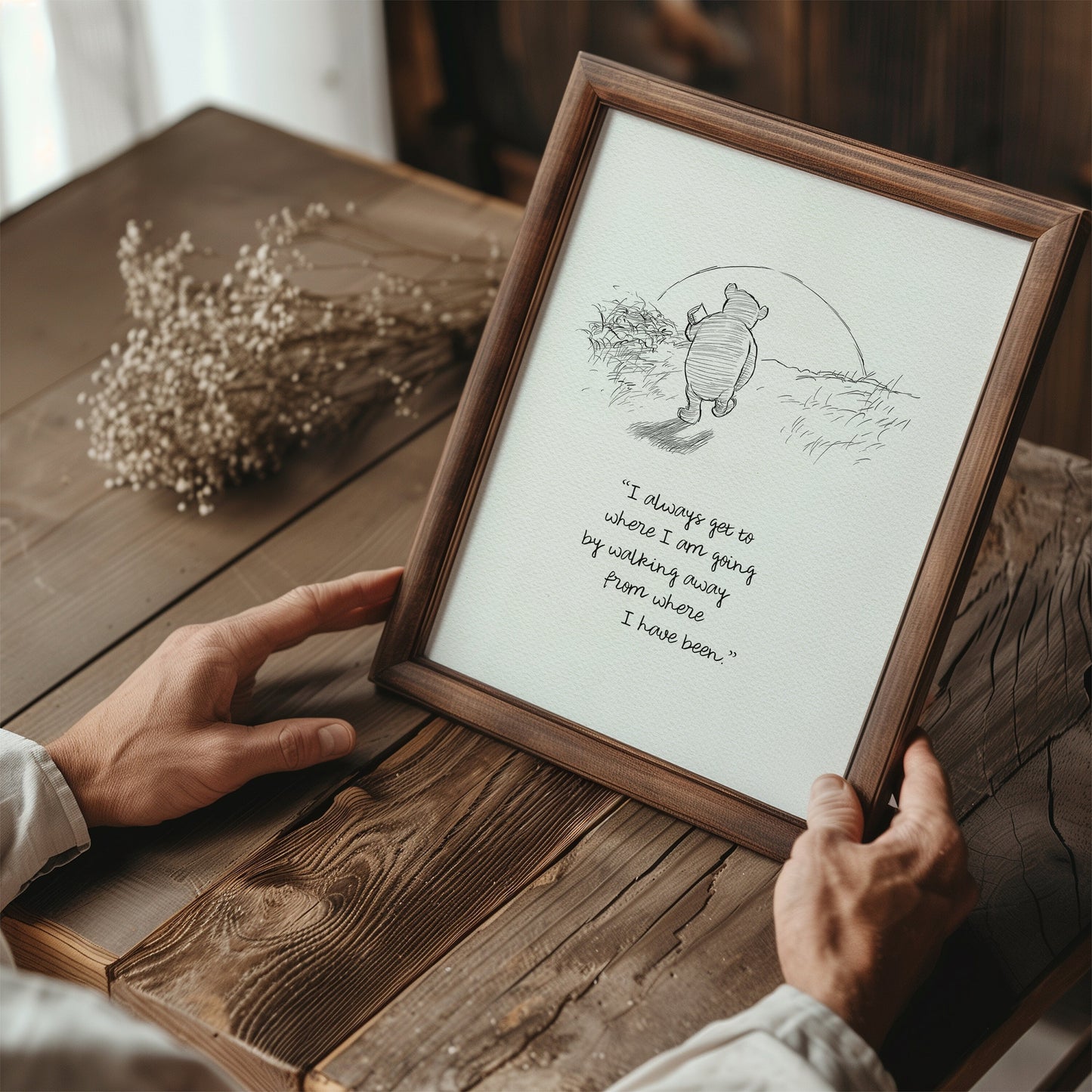 11 Winnie the Pooh Print: Classic Quote, Vintage Style Wall Art