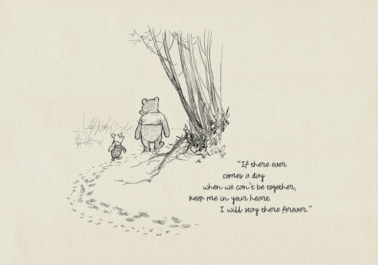 62 Winnie the Pooh Quote Print: Vintage Style Nursery Art