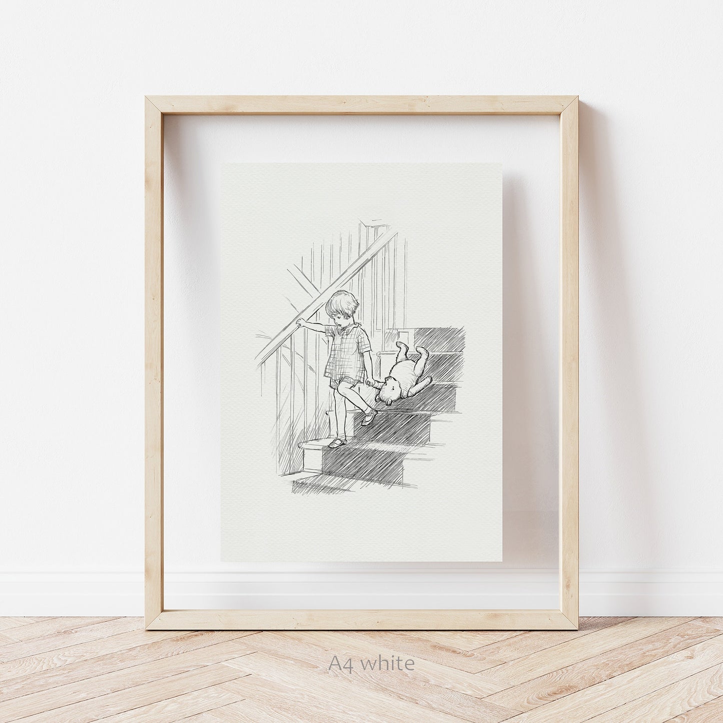 20 Winnie the Pooh Poster: Christopher Robin Vintage Style Print