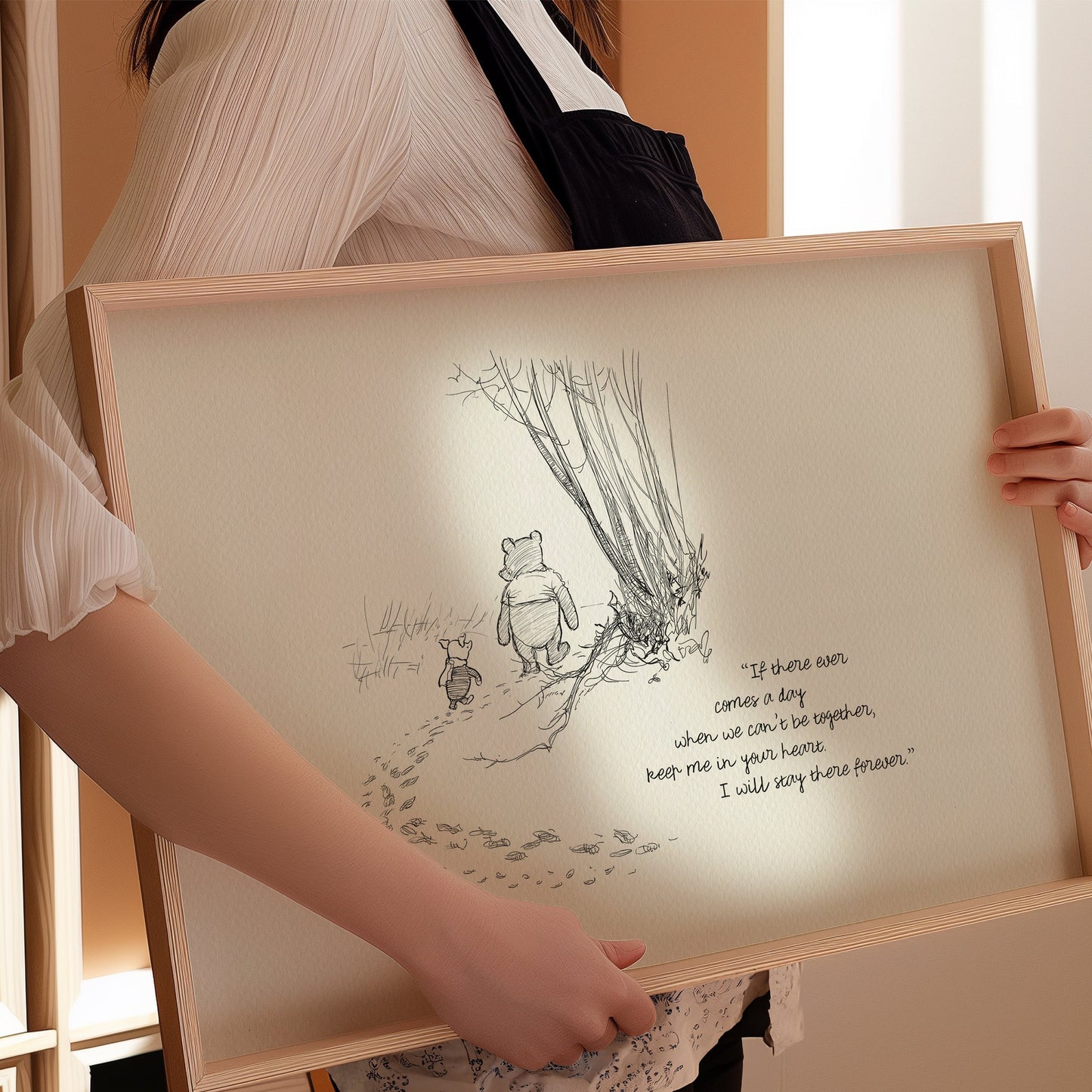 62 Winnie the Pooh Quote Print: Vintage Style Nursery Art
