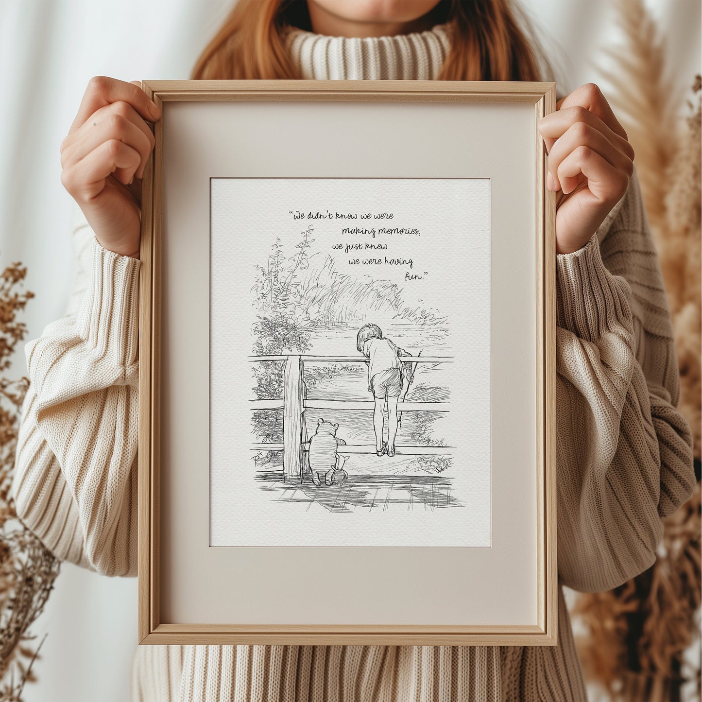 25 Winnie the Pooh Quote Print: Vintage Style Illustration