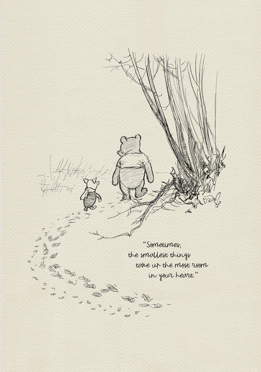 63  Winnie the Pooh Quote Print: Classic Shepard Illustration