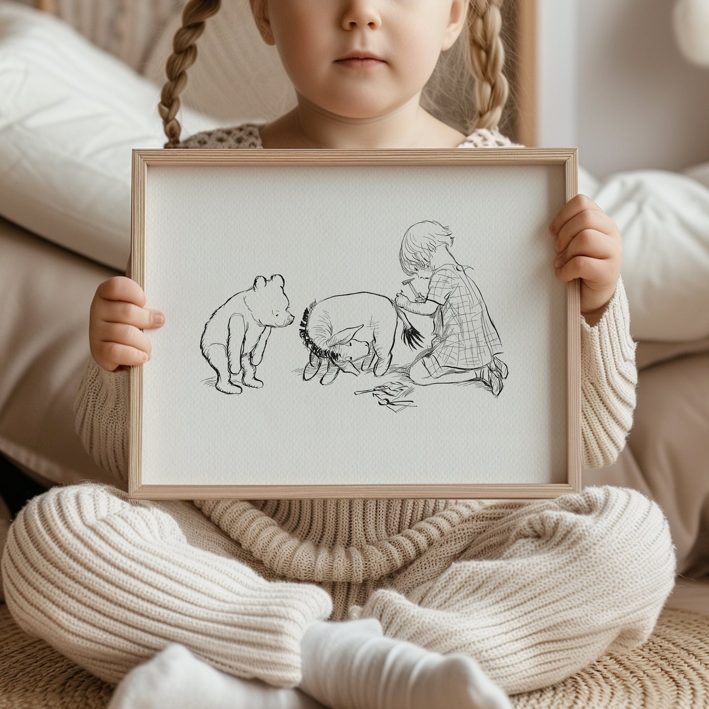55 Eeyore's Tail Print: Winnie the Pooh Illustration