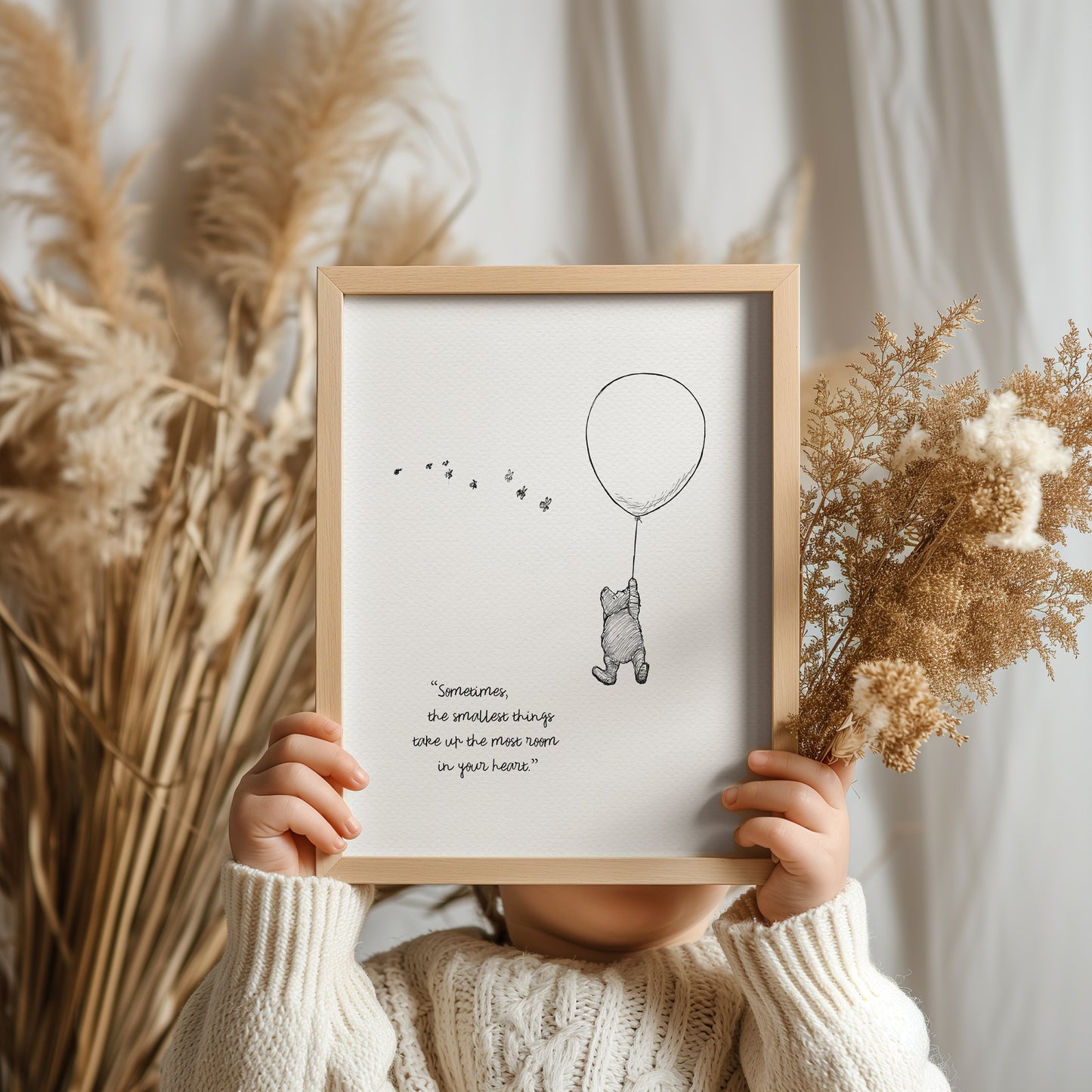 06 Winnie the Pooh Quote Print: Vintage Style Poster, Classic Illustration