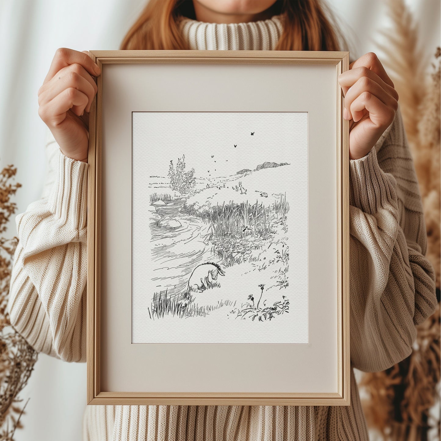 31 Eeyore Winnie the Pooh Vintage Illustration Art Print