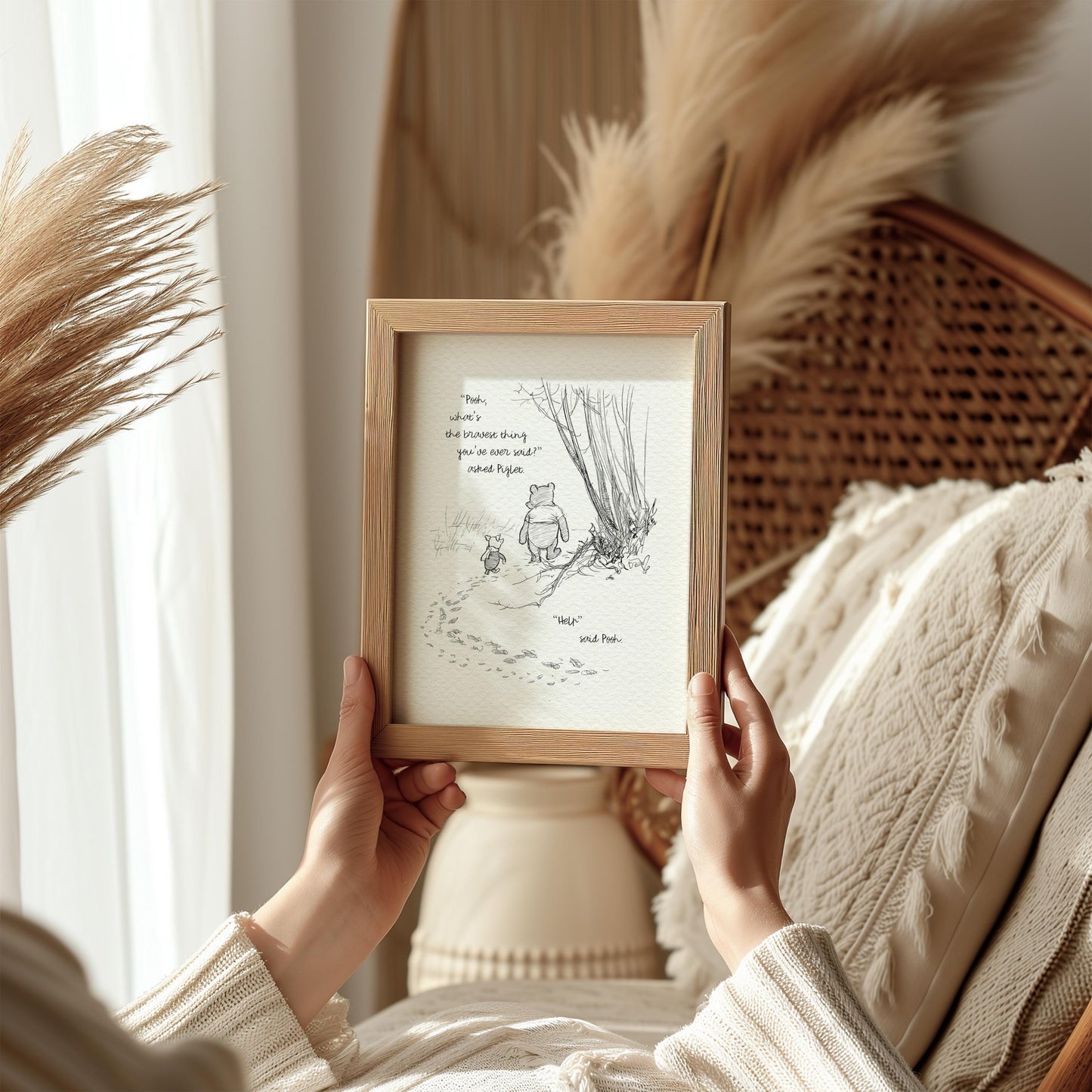 14 Winnie the Pooh Quote Print: Vintage Style Wall Art