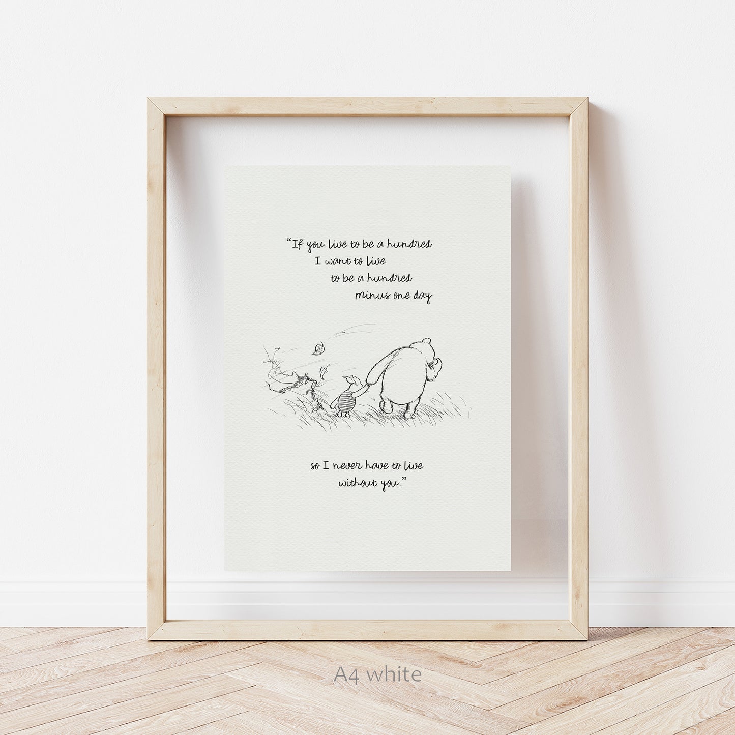 34 Winnie the Pooh Quote Poster: Vintage Style Print