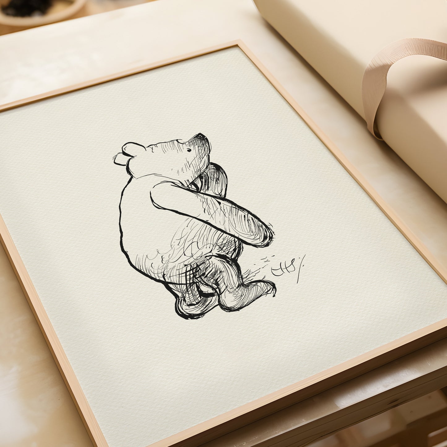 53 Winnie the Pooh Illustration Art Print: Ernest Shepard Copy
