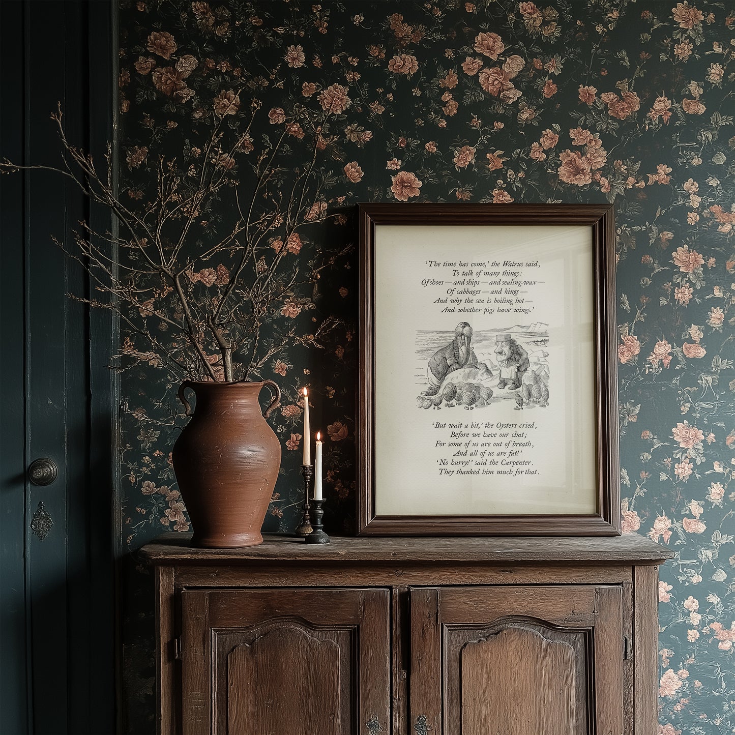 Alice in Wonderland Print: Walrus and Carpenter Classic Wall Art