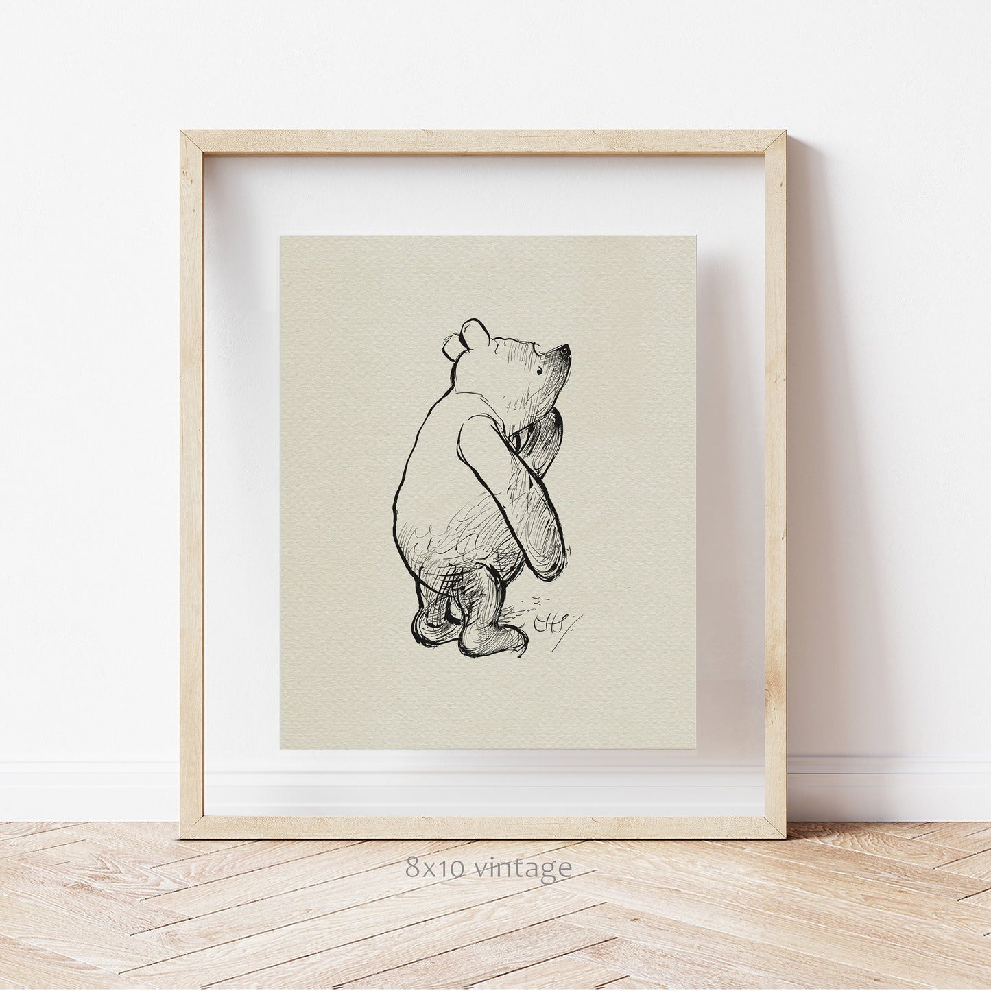 53 Winnie the Pooh Illustration Art Print: Ernest Shepard Copy