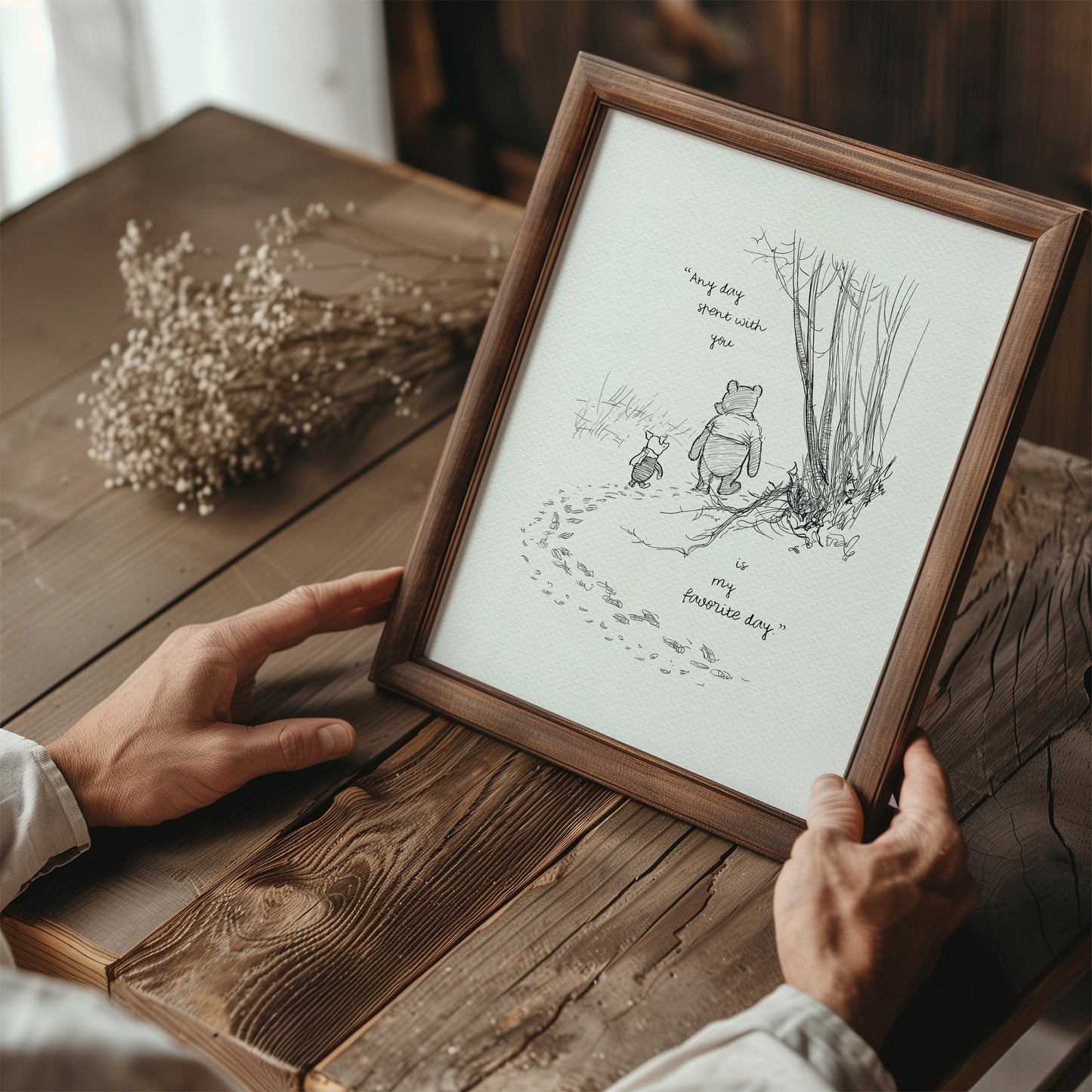29 Winnie the Pooh Quote Print: Vintage Style Illustration