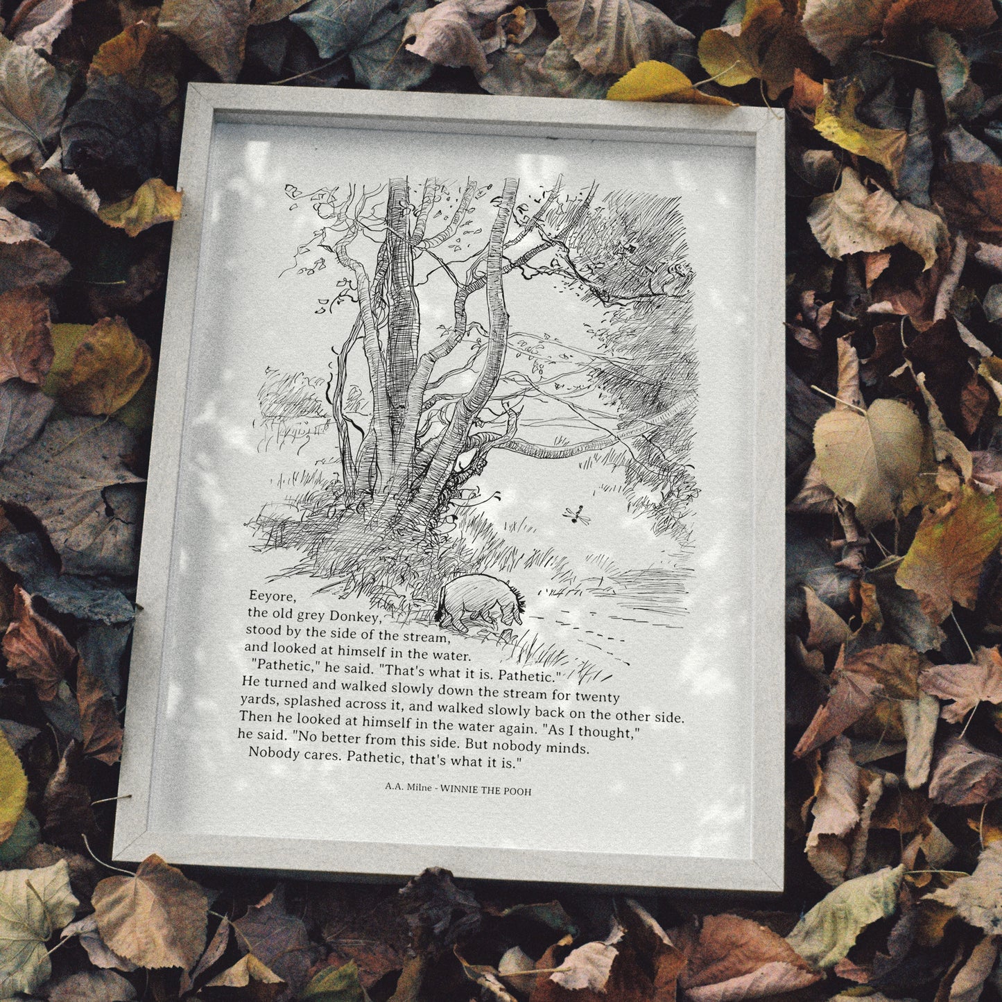 47 Eeyore Winnie the Pooh Classic Vintage Style Illustration Art Print